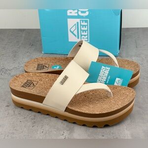 REEF Cushion Sol Hi Sandals Vintage Tan Women’s Size 7 New Comfort Cushion